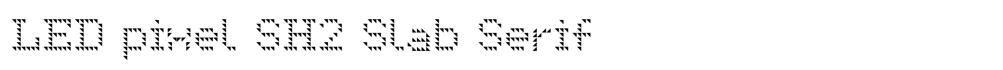 LED pixel SH2 Slab Serif image